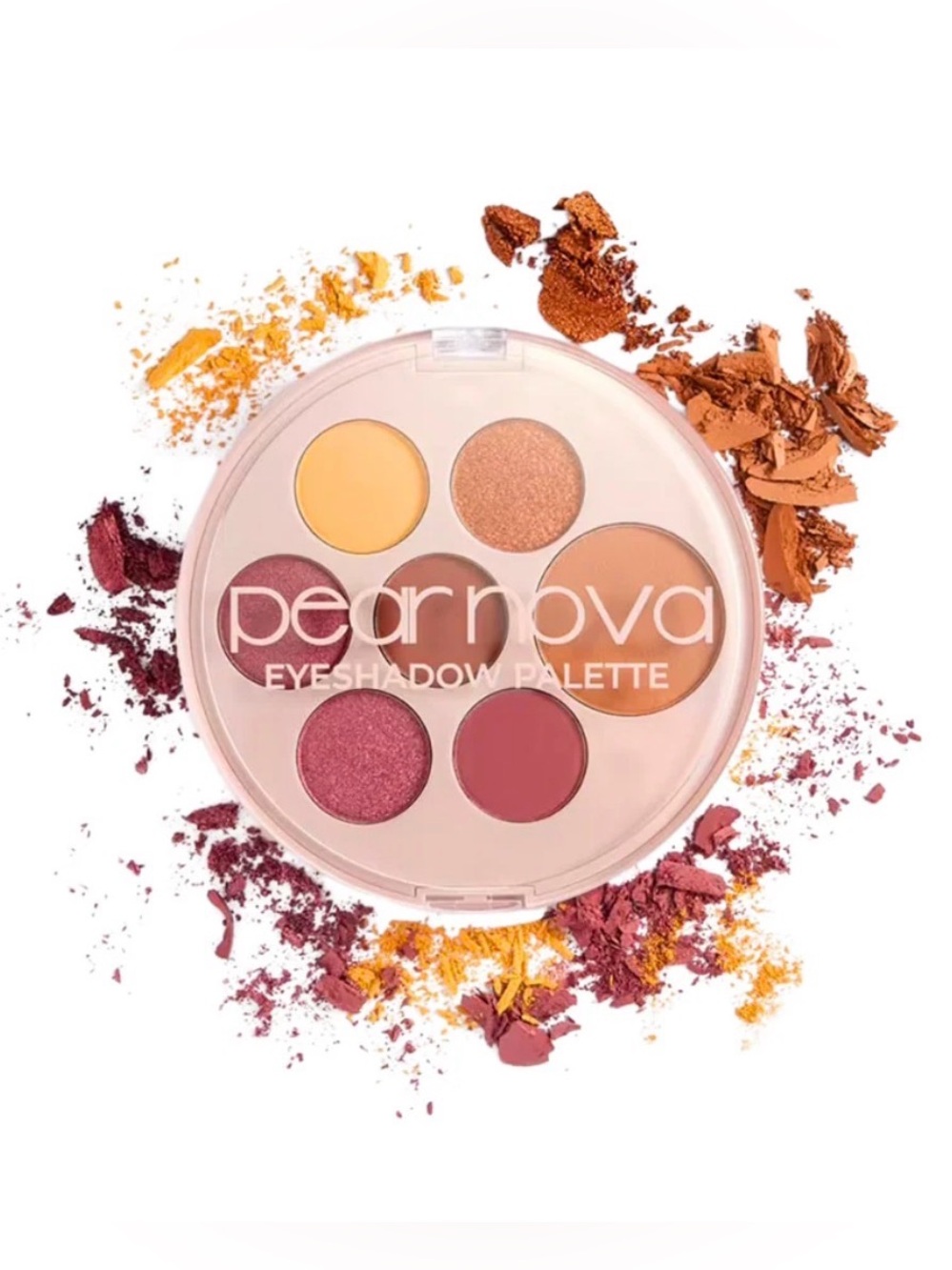 Pear Nova Women Makeup Eyeshadow Palette — Pink, Bronze & Golden Tones